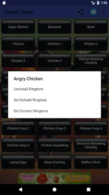 Chicken Sounds android App screenshot 0